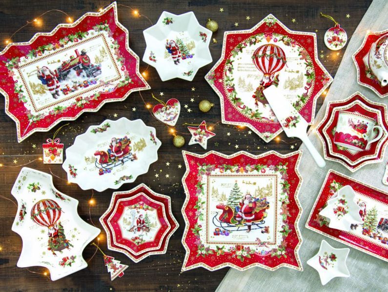 Блюдо для торта Easy Life Christmas Memories 32 см з лопаткою R1000#CHAB фото