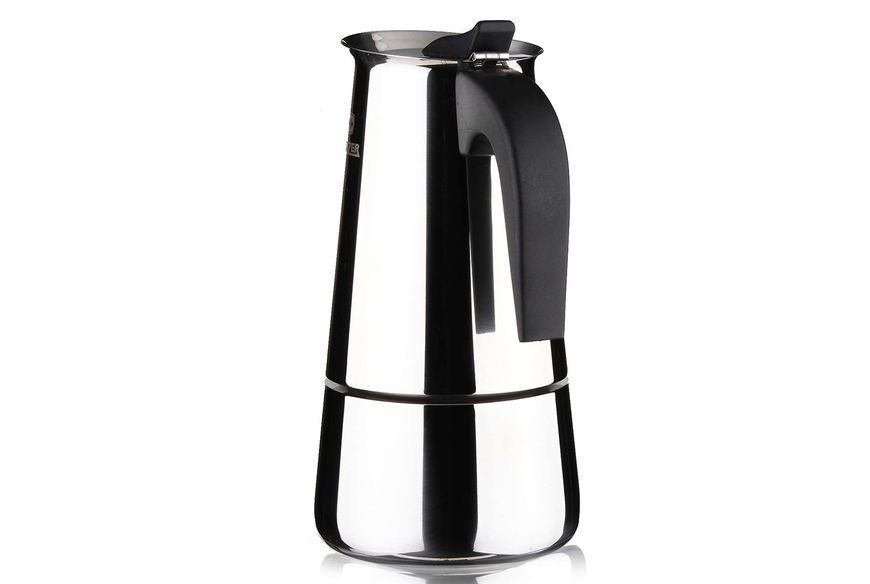 Гейзерная кофеварка 450 мл Vinzer Moka Inox Induction на 9 чашек 89393 фото