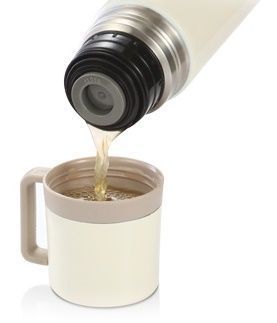 Термос с кружкой Tescoma Constant Cream 0,5 л нержавеющая сталь 318551 фото