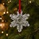 Елочная игрушка Rogaska Holiday 8х7 см Snowflake 130935 фото 2