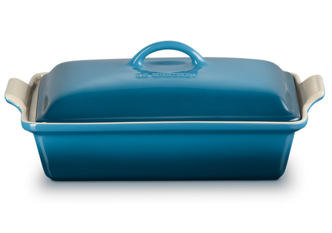 Форма для запекания Le Creuset Heritage 33 см Deep Teal с крышкой 61002406420005 фото