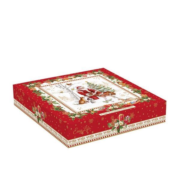 Сервірувальне блюдо 2-х ярусне Easy Life Christmas Memories 20х16 см R1017#CHME фото