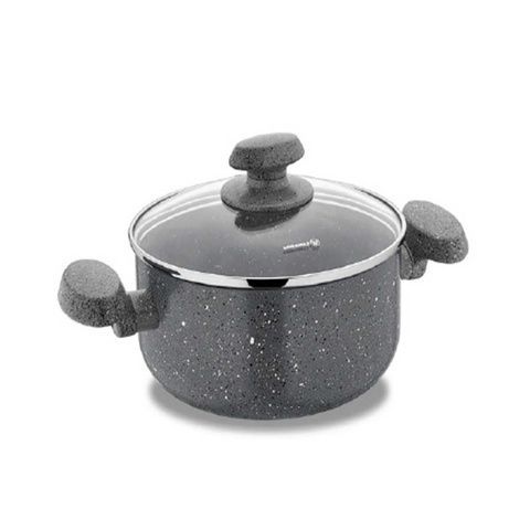 Кастрюля Korkmaz Mia Granit 28x13 / 8л круглая, с крышкой A2806 фото
