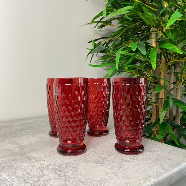 Набор из 2 стаканов для воды Villeroy & Boch Boston 400 мл бордовый 1173090110 фото