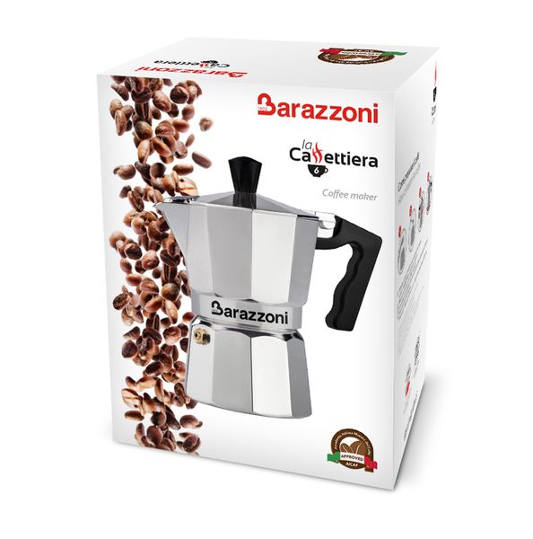 Гейзерна кавоварка Barazzoni La Caffettiera на 6 чашок 830005506 фото