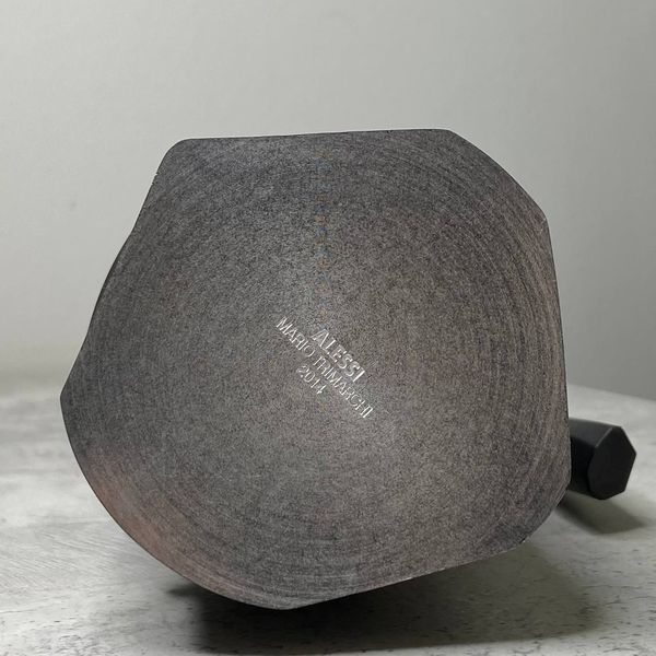 Гейзерна кавоварка 150 мл Alessi Ossidiana на 3 чашки чорна MT38BLACK фото