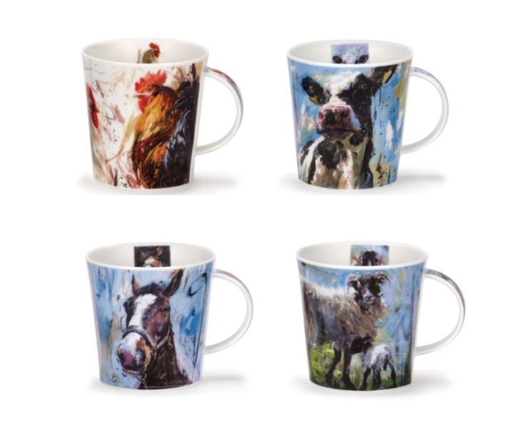 Чашка Dunoon Cair Animals On Canvas Cow 480 мл CA-ANIC-CO фото