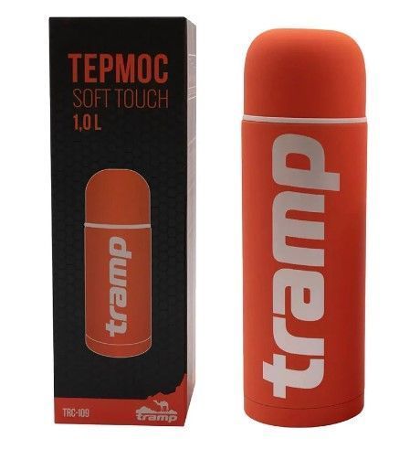 Термос Tramp Soft Touch 1 л, оранжевый TRC-109-orange фото