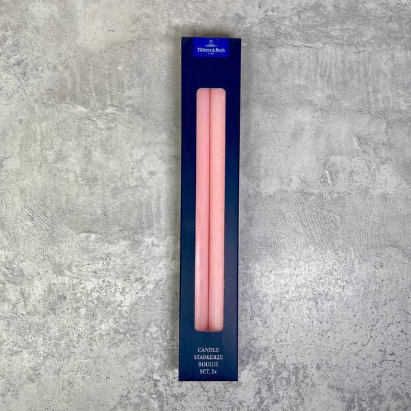 Набір із 2 свічок Villeroy & Boch Essentials 2х27 см рожевий 3590186032 фото