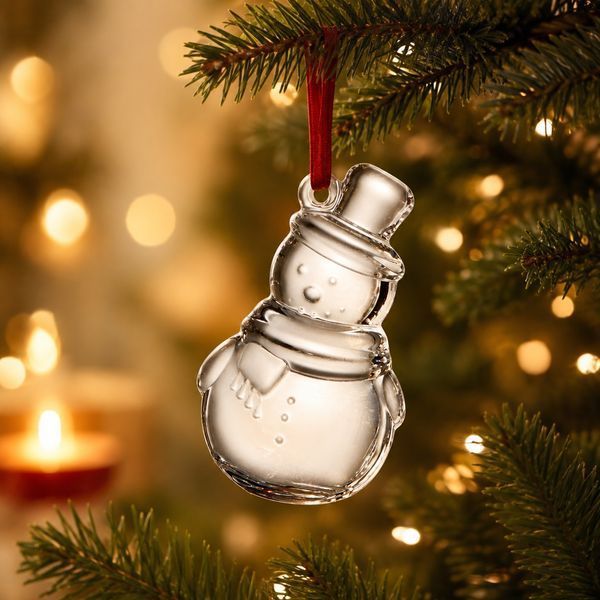 Набір із 2 ялинкових іграшок Rogaska Holiday Snowman 116109 фото