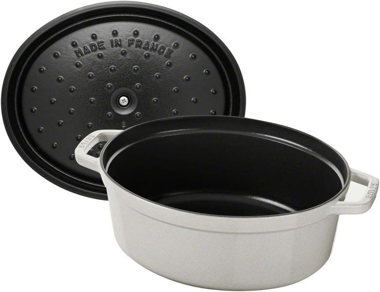 Каструля Staub Cast Iron 6,7 л біла овальна 11033107 фото
