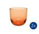 Набір із 2 склянок для води Villeroy & Boch Like Glass Apricot 280 мл помаранчевий 1951818180 фото 1