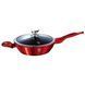 Сотейник Berlinger Haus Metallic Line Burgundy Edition, 32 см, антипригарний, з кришкою BH-1261N фото 1