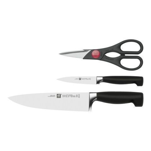 Набор ножей Zwilling Four Star 3 предмета с ножницами 35055-000-0 фото
