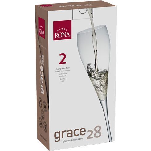 Набор из 2 бокалов для шампанского 280 мл Rona Grace 6835/280 фото