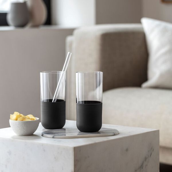 Набор из 4 стаканов для воды Villeroy & Boch Manufacture Rock 300 мл черный 1137988260 фото