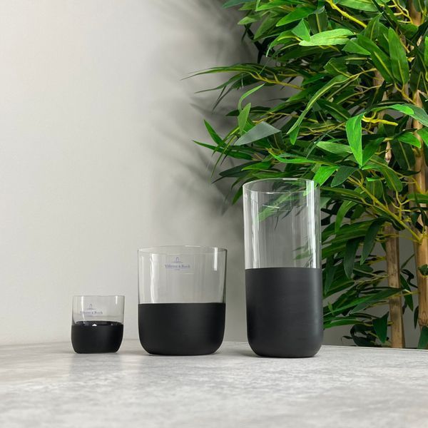 Набор из 4 стаканов для воды Villeroy & Boch Manufacture Rock 300 мл черный 1137988260 фото
