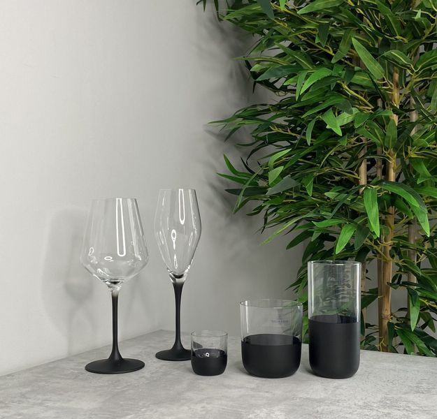 Набор из 4 стаканов для воды Villeroy & Boch Manufacture Rock 300 мл черный 1137988260 фото