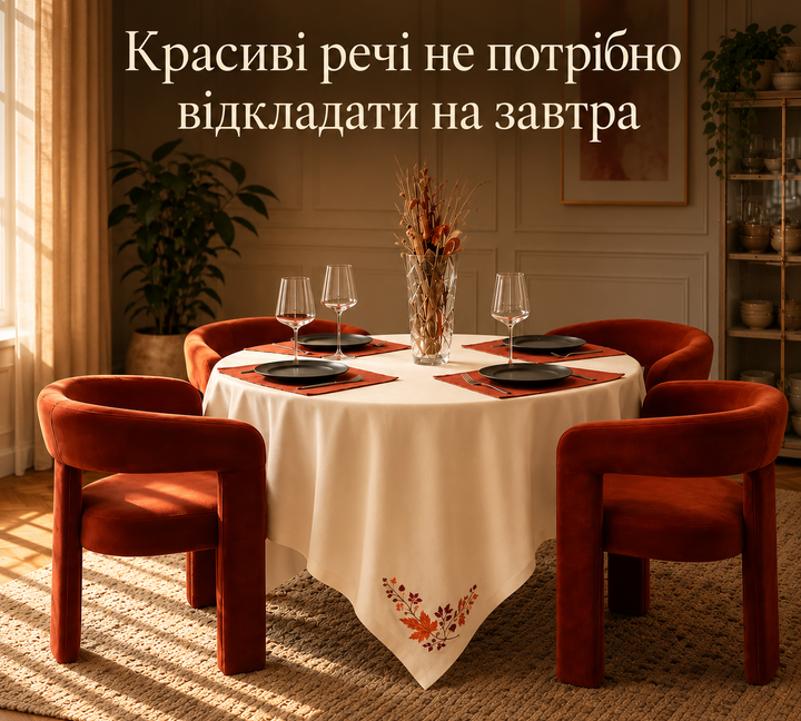 Красиві речі не потрібно відкладати на завтра