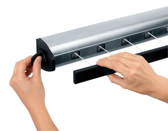 Сушка для белья Brabantia 22 м выдвижная серая 385766 фото