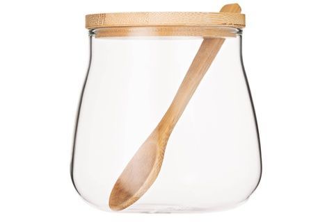 Набір з 3 банок для зберігання продуктів Ardesto Fresh Sugar 500 мл з ложкою AR1350BHS_le фото