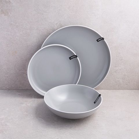 Столовый сервиз Ardesto Cremona Dusty grey 18 предметов 6 персон AR29GRCT фото