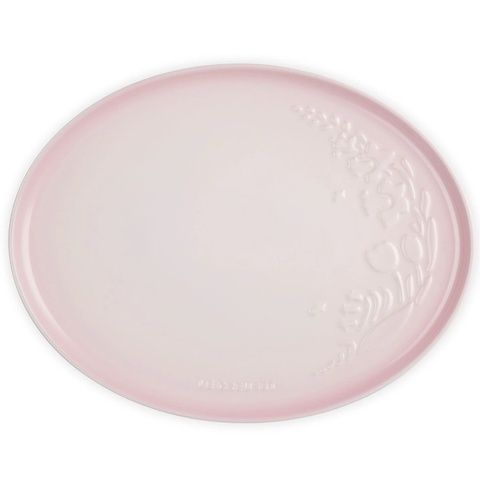 Тарілка обідня Le Creuset Jardin 36 см Shell Pink 80044367770003 фото