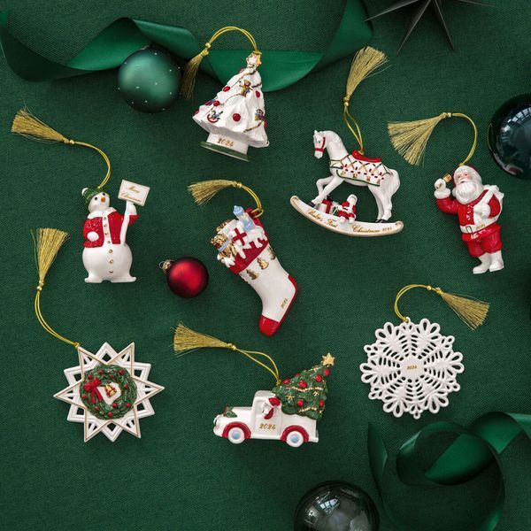 Ялинкова іграшка Villeroy & Boch Christmas Classics 6,7х4,4х9,7 см сніговик 1486754346 фото