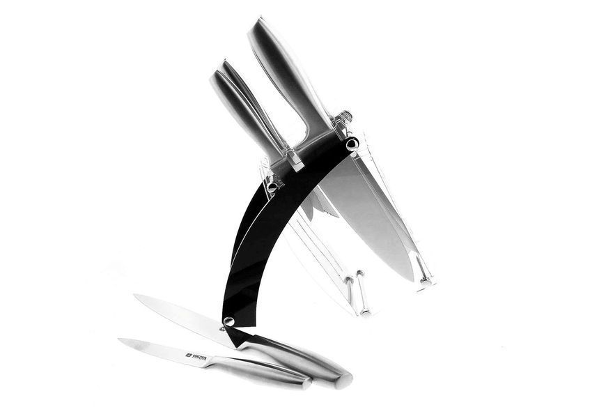 Набір з 8 ножів Vinzer Razor, сірий 50112 фото