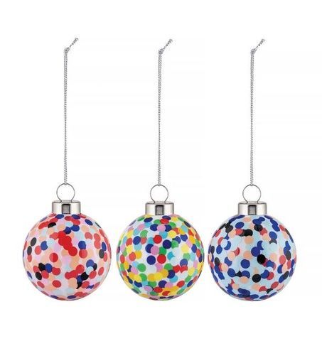 Набор из 3 елочных игрушек Alessi Proust 6 см AM43SET3 фото