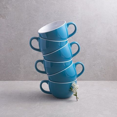 Набор из 6 чашек Ardesto Merino Blue 480 мл AR3486BL_le фото
