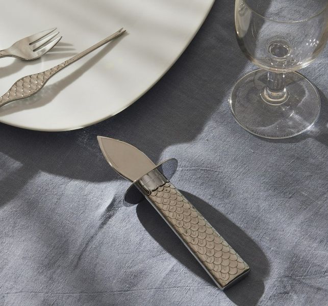 Набор из 4 вилок для устриц Alessi Colombina fish 14 см FM23/36S4 фото
