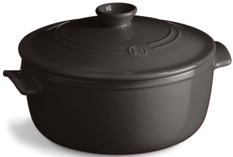 Кастрюля Emile Henry Cookware 4 л 27 см керамическая черная 794540 фото