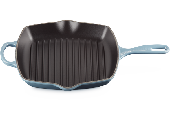 Сковорода-гриль Le Creuset Signature 26 см чугунная квадратная Chambray 20183264340422 фото