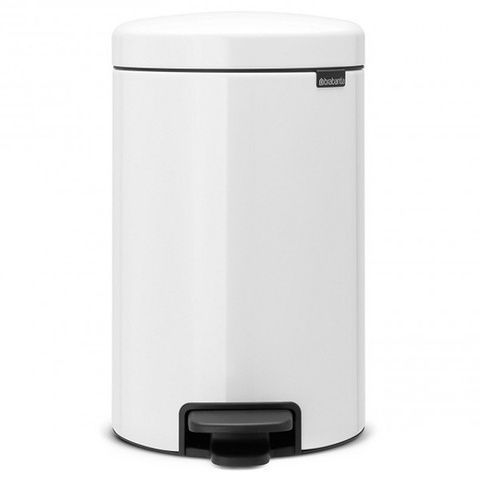 Бак для мусора Brabantia Pedal Bin 12 л белый 111969 фото