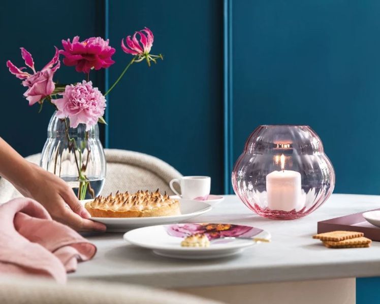 Свічка Villeroy & Boch Essentials 7х19 см рожева 3590186037 фото