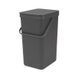 Відро сміттєве Brabantia Sort&Go 16 л сіре 109966 фото 1