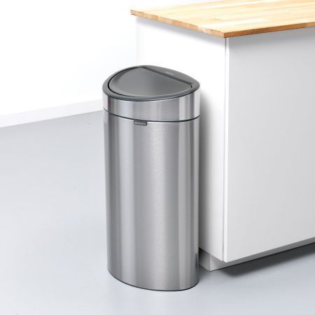Бак для мусора Brabantia Touch Bin 40 л серый 114809 фото