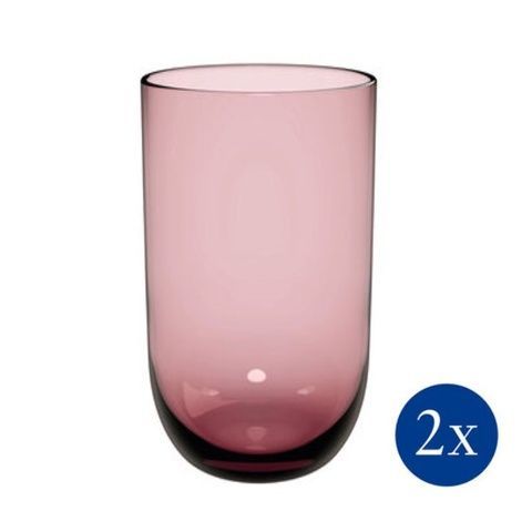 Набір із 2 склянок для води Villeroy & Boch Like Glass Grape 385 мл рожевий 1951788190 фото