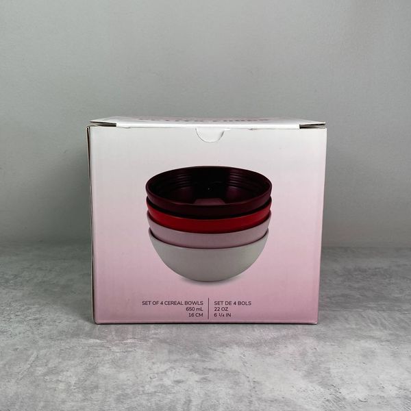 Набір із 4 салатників Le Creuset Petits Fours 16 см різнокольорові 79198167968030 фото