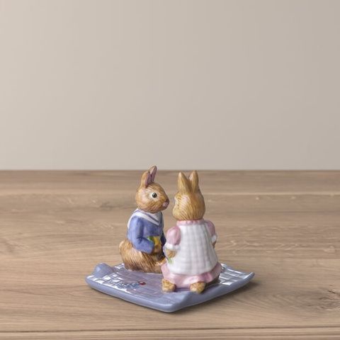 Статуетка Villeroy & Boch Bunny Tales пікнік із кроликами 8х8х8 см 1486626333 фото