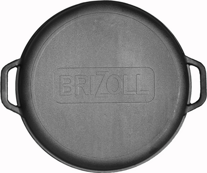 Казан азиатский Brizoll "Азия" 8 л чугунный с крышкой-сковородкой KA08-2 фото