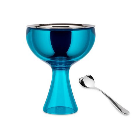 Пиала Alessi Big Love 250 мл для мороженого голубая MMI01BLUE фото