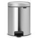 Бак для мусора Brabantia Pedal Bin NewIcon 5 л серый 112645 фото 1