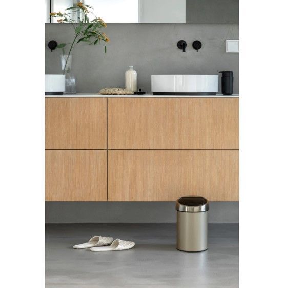 Бак для сміття Brabantia Touch Bin 3 л бежевий 304668 фото