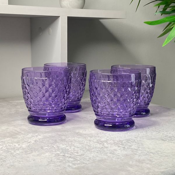 Набор из 4 стаканов для воды Villeroy & Boch Boston 200 мл фиолетовый 1173306005 фото
