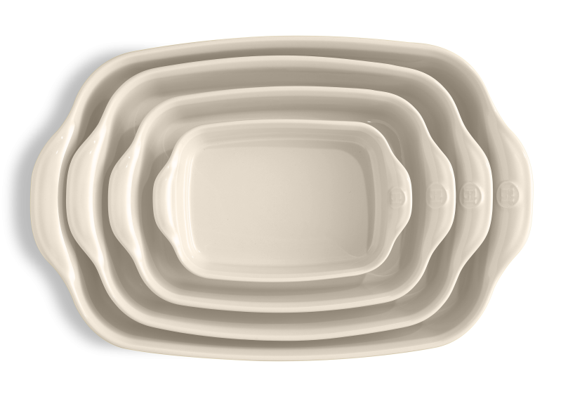 Форма для запекания прямоугольная Emile Henry Ovenware 42,5х28 см кремовая 029654 фото