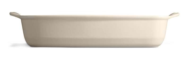 Форма для запекания прямоугольная Emile Henry Ovenware 42,5х28 см кремовая 029654 фото