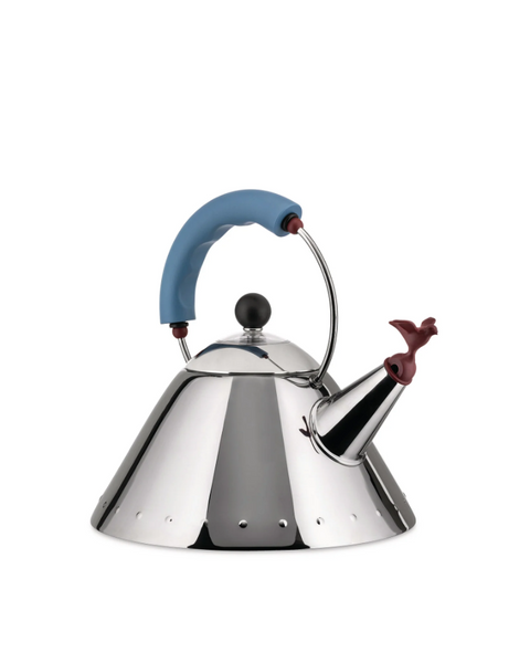 Чайник Alessi 2 л з синьою ручкою 9093lightblue фото