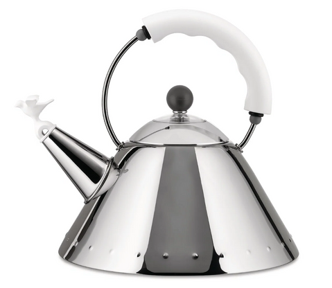 Чайник Alessi 2 л з білою ручкою 9093white фото